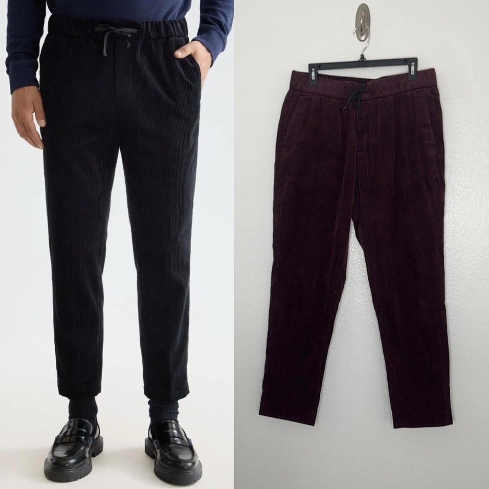 Scotch & Soda Fave Corduroy 100% Cotton Burgundy Jogger Men’s Large